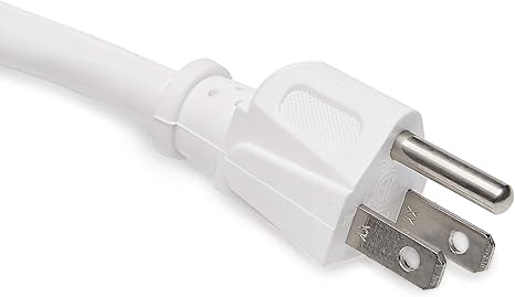 Surge Protector Power Strip, 6-Outlet, 790 Joules, LED Indicator, 6ft Extension Cord, White