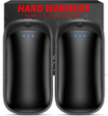 2 Pack Hand Warmers Rechargeable, Portable Electric Hand Warmers Reusable, USB 2 in 1 Handwarmers, Outdoor/Indoor/Warm Gifts for Men Women Kids