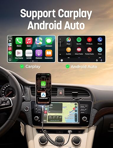 LISEN Coiled USB C Cable, 2 Pack for Android Auto & CarPlay Cable, Durable Short USB A to USB C Cable Gifts for Men Women Compatible with iPhone 17/16/15, Samsung Galaxy S25/S24/S23 A15/A14, Gray 4FT